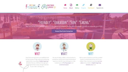 Hope Early Learning Centre – Banner